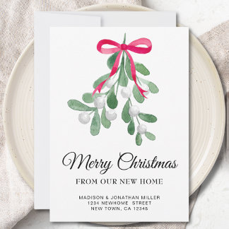 Nieuw Home Vrolijk Kerstfeest Verhuizen Aankondiging