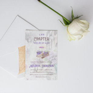 Nieuw hoofdstuk Begin Lavender Tea Brunch Baby sho Kaart