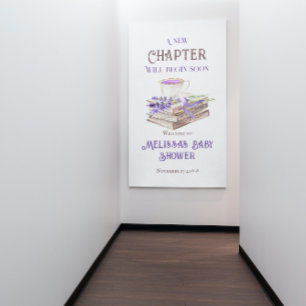 Nieuw Hoofdstuk Begin Sprookjesboek Thema Baby Sho Spandoek