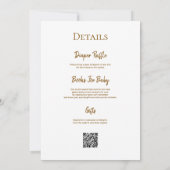 Nieuw hoofdstuk begint boek Baby shower QR-code Kaart (Achterkant)