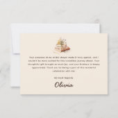 Nieuw Hoofdstuk Begint Bruidsfeest Bedankkaart (Achterkant)