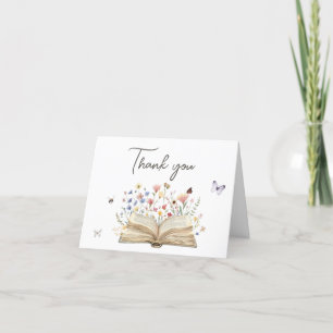 Nieuw hoofdstuk begint met Baby shower Bedankkaart