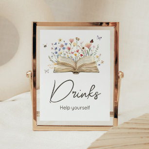 Nieuw hoofdstuk begint met Baby shower Drinken Poster