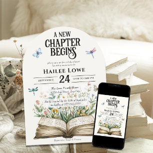 Nieuw hoofdstuk begint met Baby shower Wildflower Kaart