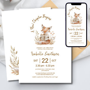 Nieuw hoofdstuk begint met Schattige Fox Storybook Kaart