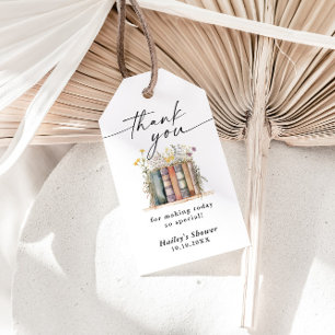 Nieuw Hoofdstuk Begint Wilde Bloem Baby Shower Cadeaulabel