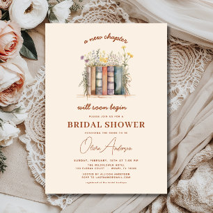 Nieuw hoofdstuk begint Wildflower Book Vrijgezelle Kaart