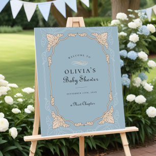 Nieuw Hoofdstuk Boek Bibliotheek Baby shower Welko Poster