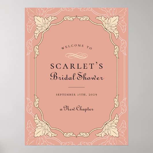 Nieuw hoofdstuk Boek Bibliotheek Vrijgezellenfeest Poster (Voorkant)