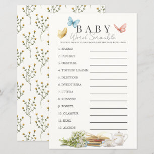 Nieuw Hoofdstuk Boek Thee Baby Word Scramble Game