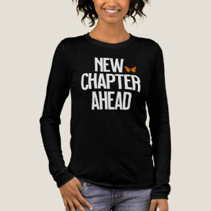 Nieuw Hoofdstuk Vooruit Zitat Vlinder Tri-Blend Shirt
