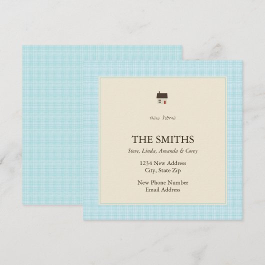 nieuw huis aankondiging (Voorkant / Achterkant)