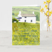 Nieuw huis Bijbelvers Kaart (Gele Bloem)