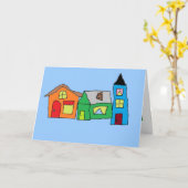 Nieuw huis Congrats Kaart (Gele Bloem)