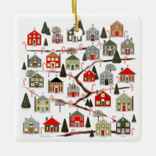 Nieuw Huis Familie Keramisch Ornament