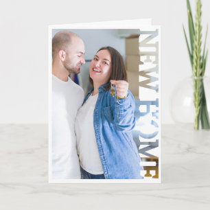 Nieuw Huis Fotolijst Wenskaart Bedankkaart