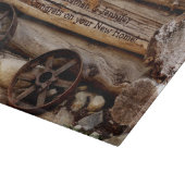 Nieuw Huis Gepersonaliseerde glazen snijplank (Hoek)