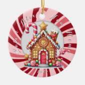 Nieuw huis Kerst Gingerbread Ornament (Voorkant)