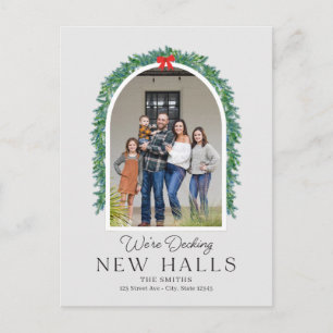 Nieuw huis kerstkaart verhuizen feestdagenkaart