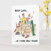 Nieuw huis Succes Kaart (Gele Bloem)