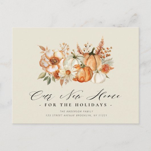 Nieuw Huis Thanksgiving bewegend Briefkaart (Voorkant)