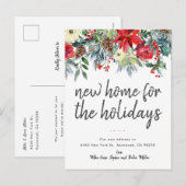 Nieuw huis voor de feestdagen Bewegende Aankondigi Uitnodiging Briefkaart (Voorkant / Achterkant)