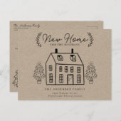 Nieuw huis voor de Feestdagen Rustic Kraft (Voorkant / Achterkant)