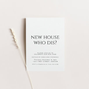 Nieuw Huis Wie Dis Housewarming Party Kaart