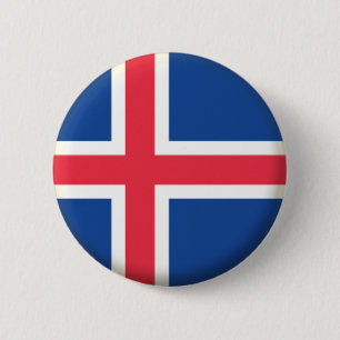 NIEUW! - ICELAND PIN-TERUGBETALING RONDE BUTTON 5,7 CM