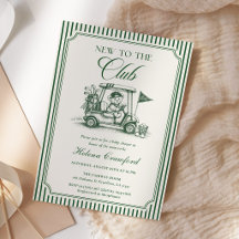 Nieuw in de Club Preppy Golf Baby Shower Teddybeer