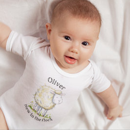 Nieuw in de kudde Schaap Babygro Baby Bodysuit