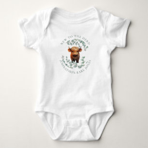 Nieuw in de Kudde Schotse Hooglander Baby Kalf Romper