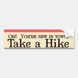 Nieuw in de stad? bumpersticker