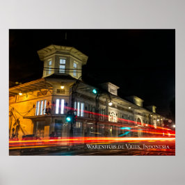 Nieuw Indië Art Deco Architectuur Esthetisch Poster