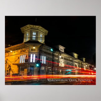 Nieuw Indië Art Deco Architectuur Esthetisch Poster