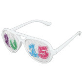 Nieuw jaar 2015 Meerkleurig Aviator Zonnebril (Gekanteld)