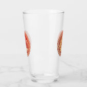 Nieuw jaar 2022. het jaar van de tijger. glas (Links)