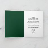 Nieuw jaar 2023 Gold Confetti Festive Pine Bough Feestdagen Kaart (Binnen)