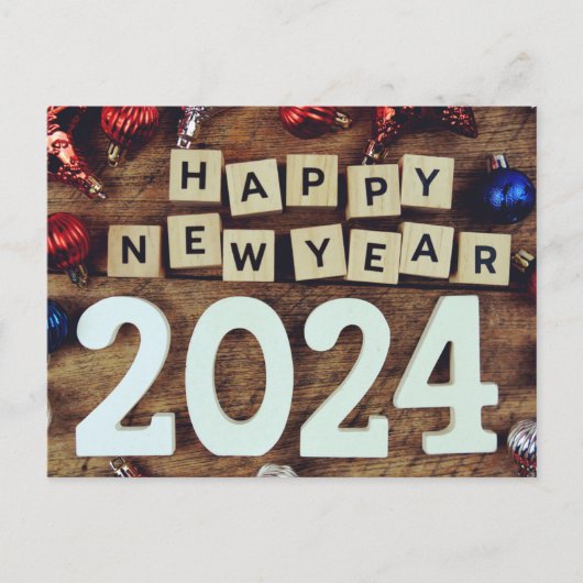 NIEUW JAAR BRIEFKAART (Voorkant)