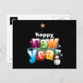 nieuw jaar briefkaart (Voorkant / Achterkant)