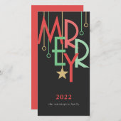 Nieuw jaar Eenvoudige  moderne deco (Voorkant / Achterkant)