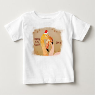 Nieuw jaar Flamingo Birds - Shirt
