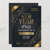 Nieuw jaar formele uitnodiging (Voorkant / Achterkant)