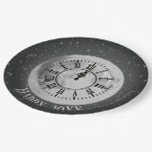 Nieuw jaar Midnight Clock on Moon Paper Bord (Gekanteld)