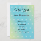 Nieuw jaar Nieuw begin Open House Kaart (Voorkant)