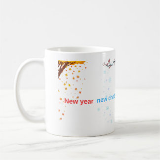 Nieuw Jaar Nieuw Hoofdstuk Dezelfde Koffie Obsessi Koffiemok