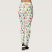 Nieuw jaar nieuw jaar wit kerstboomfeest leggings (Achterkant)