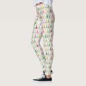Nieuw jaar nieuw jaar wit kerstboomfeest leggings (Links)
