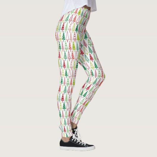 Nieuw jaar nieuw jaar wit kerstboomfeest leggings (Rechts)