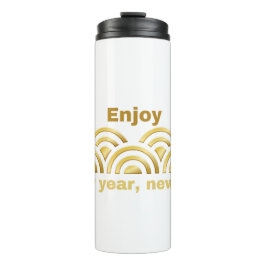 Nieuw jaar, nieuw leven thermosbeker